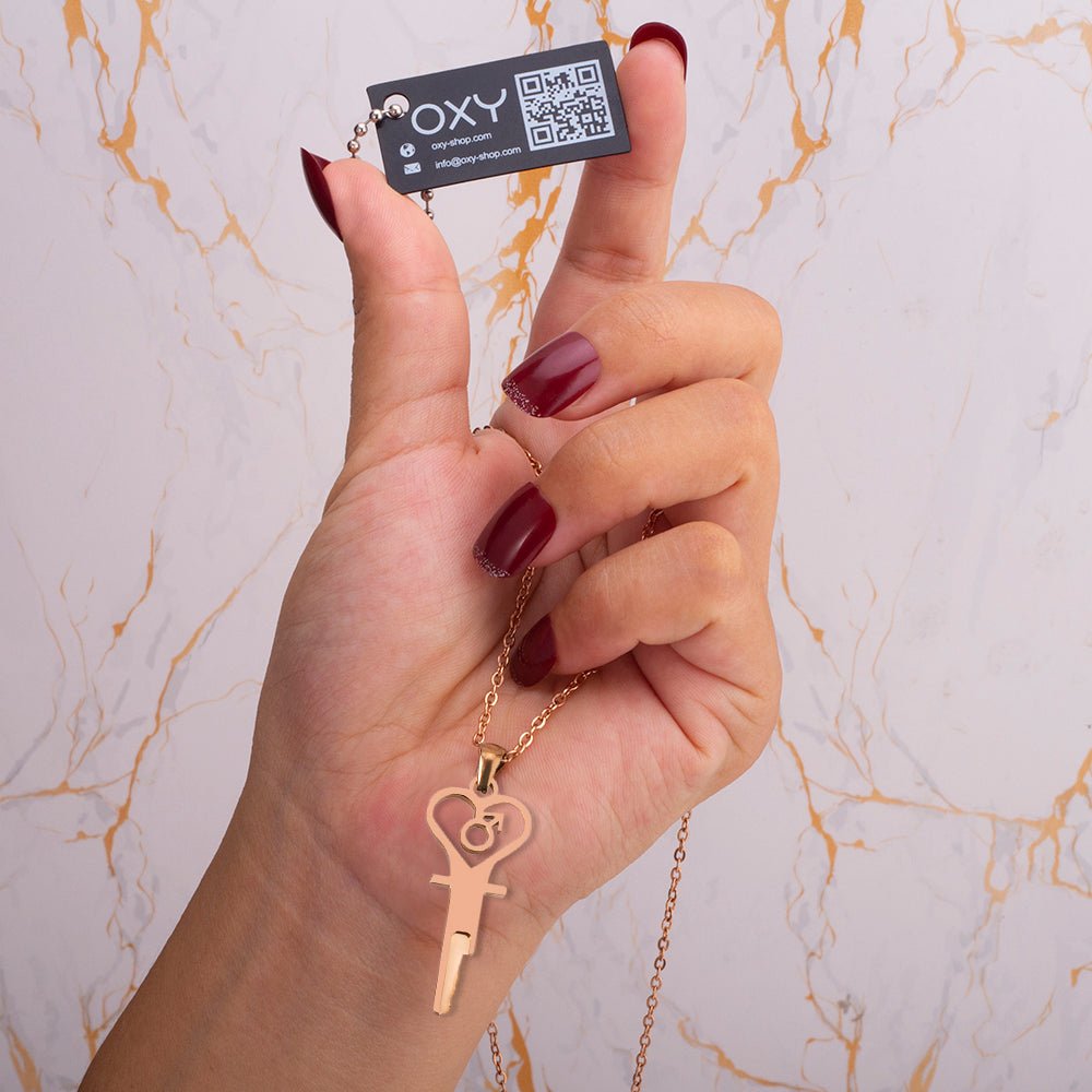 "The Key to Submission" - Chastity Key Necklace - Oxy - shop