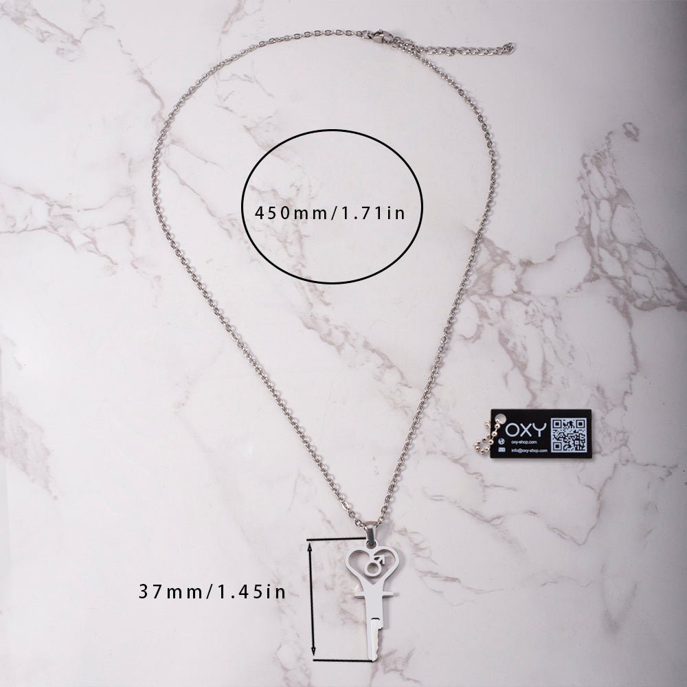 "The Key to Submission" - Chastity Key Necklace - Oxy - shop