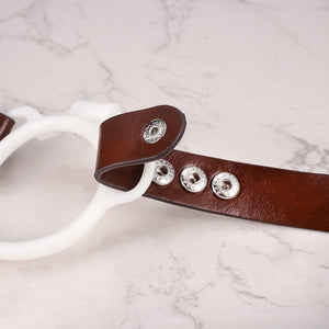 The No-Escape Strap - Leather Chastity cage Belt - Oxy-shop