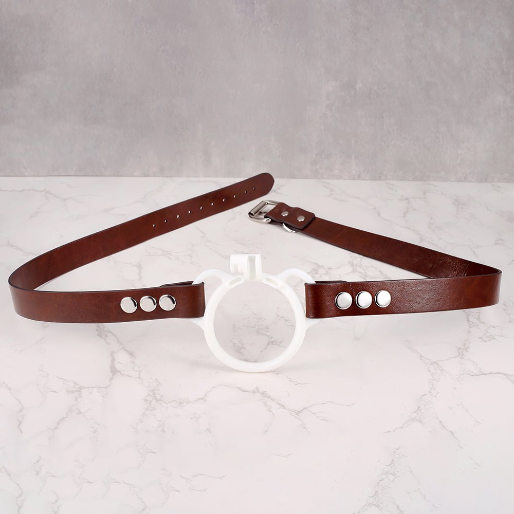 The No-Escape Strap - Leather Chastity cage Belt - Oxy-shop