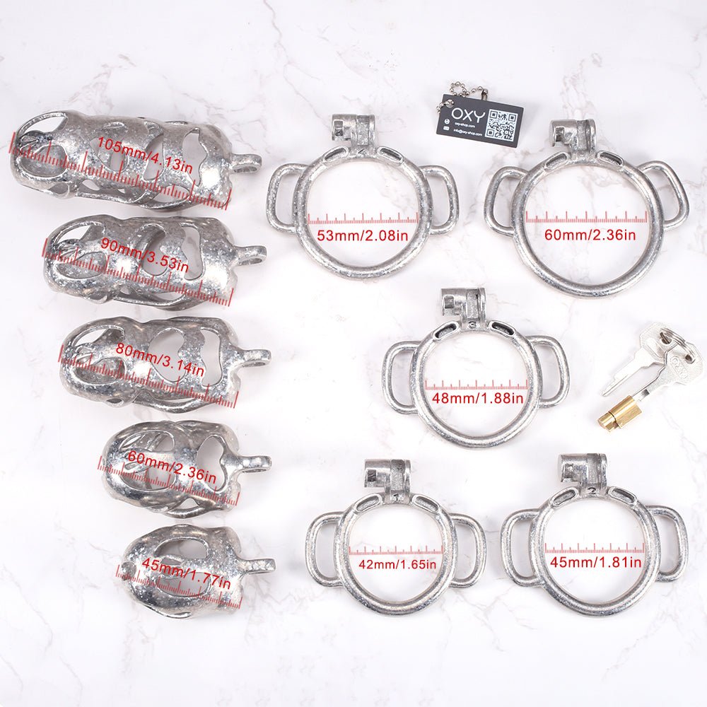 The Phantom Titanium Chastity - With D Rings for belt. - Oxy-shop