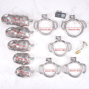 The Phantom Titanium Chastity - With D Rings for belt. - Oxy-shop