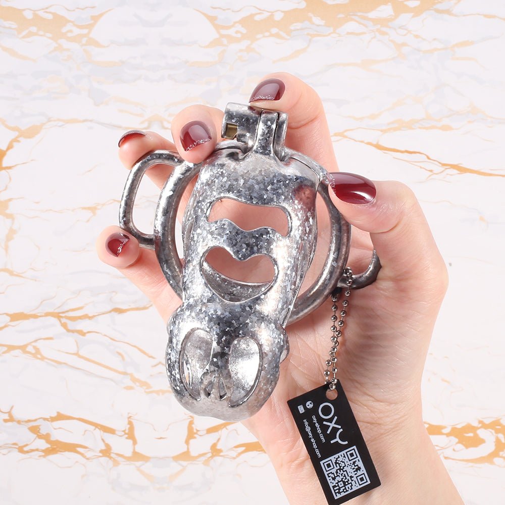 The Phantom Titanium Chastity - With D Rings for belt. - Oxy-shop