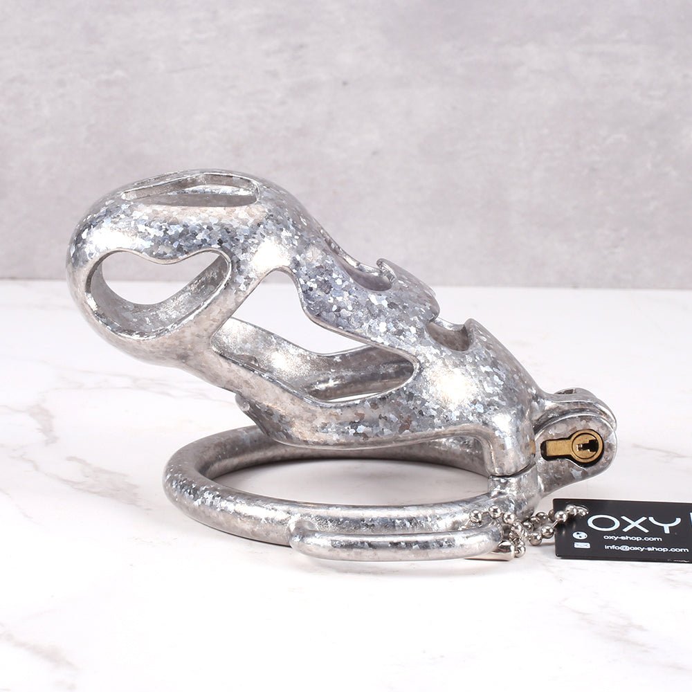 The Phantom Titanium Chastity - With D Rings for belt. - Oxy-shop