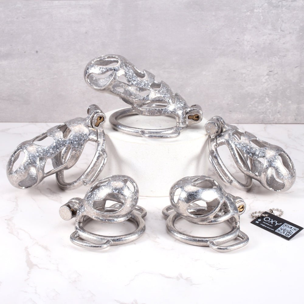 The Phantom Titanium Chastity - With D Rings for belt. - Oxy-shop