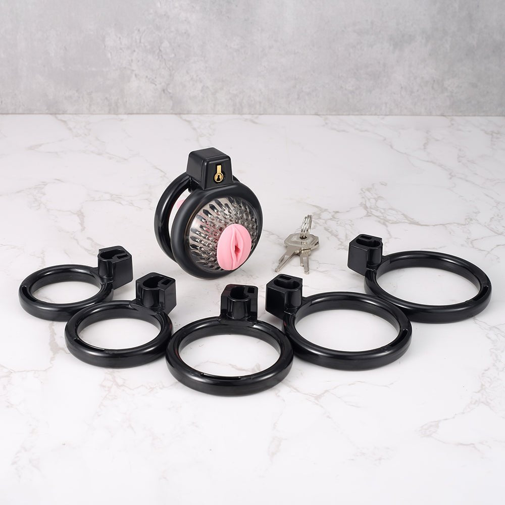 TheReminder – Femine Chastity Cage with urethral tube  - Oxy-shop