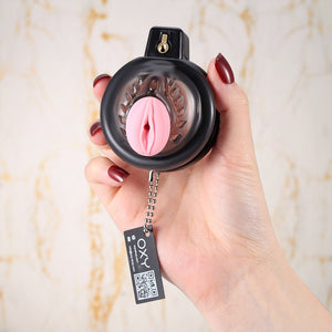 TheReminder – Femine Chastity Cage with urethral tube  - Oxy-shop