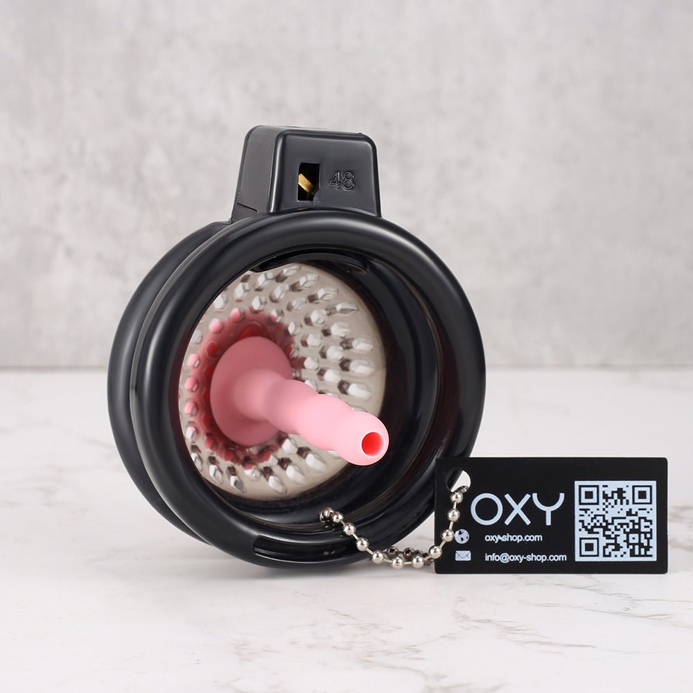 TheReminder – Femine Chastity Cage with urethral tube  - Oxy-shop