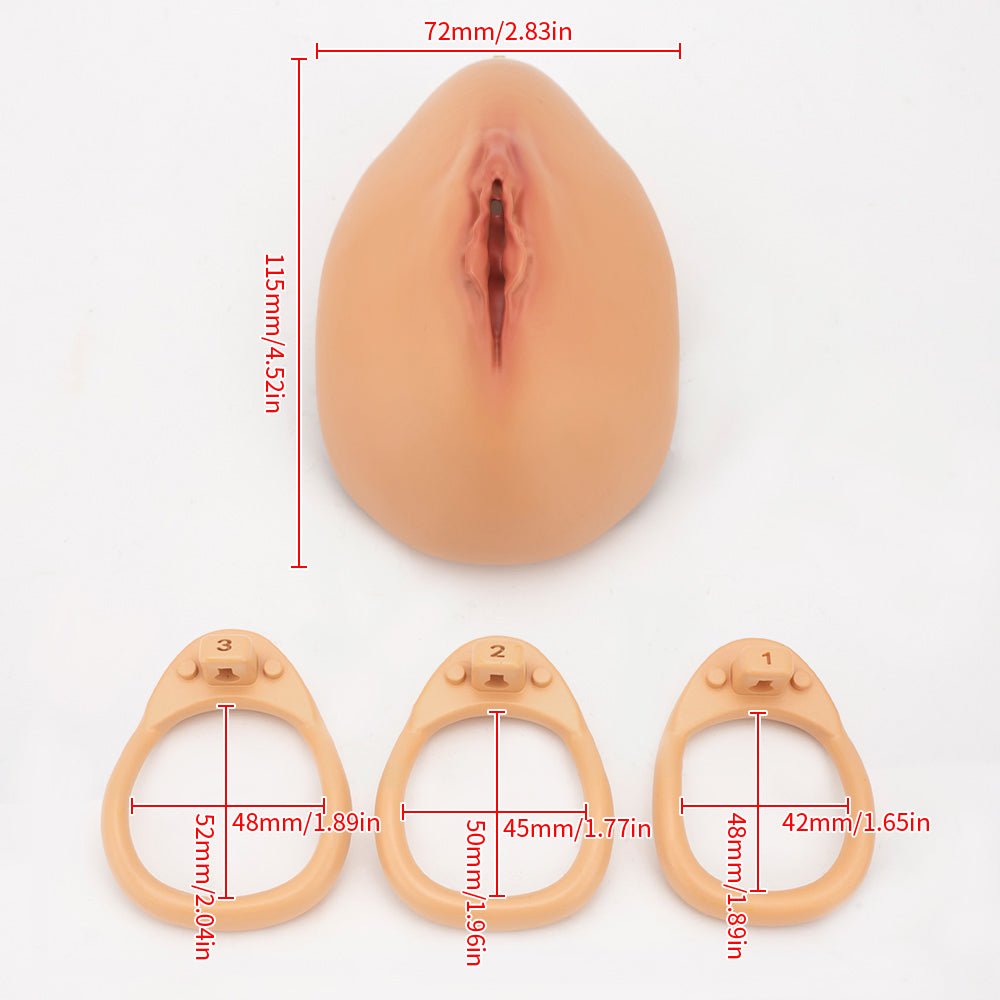 Ultimate Transformation: The Realistic Vagina Cock Cage - Oxy-shop