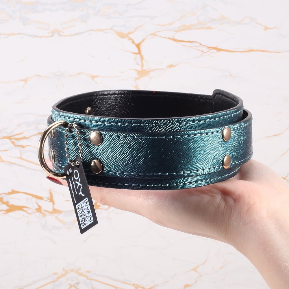 Velvet Reign – BDSM Collar with Matching Leash - Oxy-shop