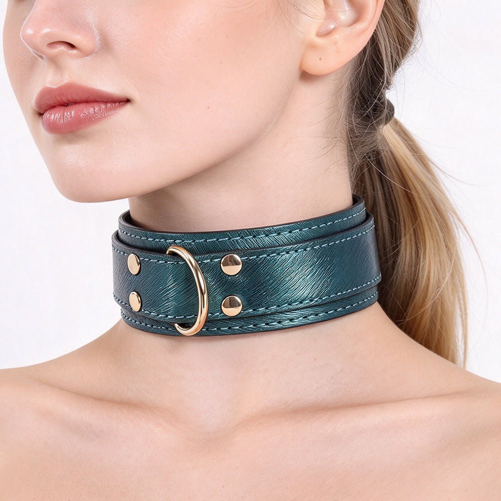 Velvet Reign – BDSM Collar with Matching Leash - Oxy-shop