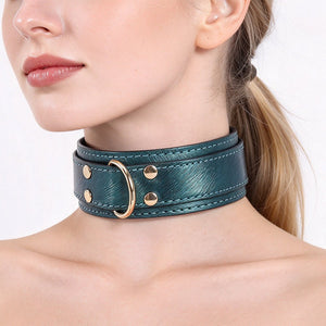 Velvet Reign – BDSM Collar with Matching Leash - Oxy-shop