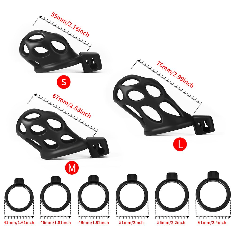 "Void" – Lightweight Chastity Cage with Ventilated Design - Oxy - shop