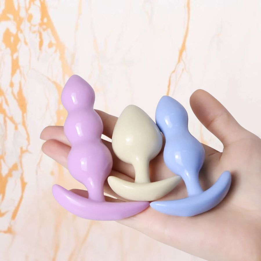 Three piece Anal plug set Three piece Anal plug set