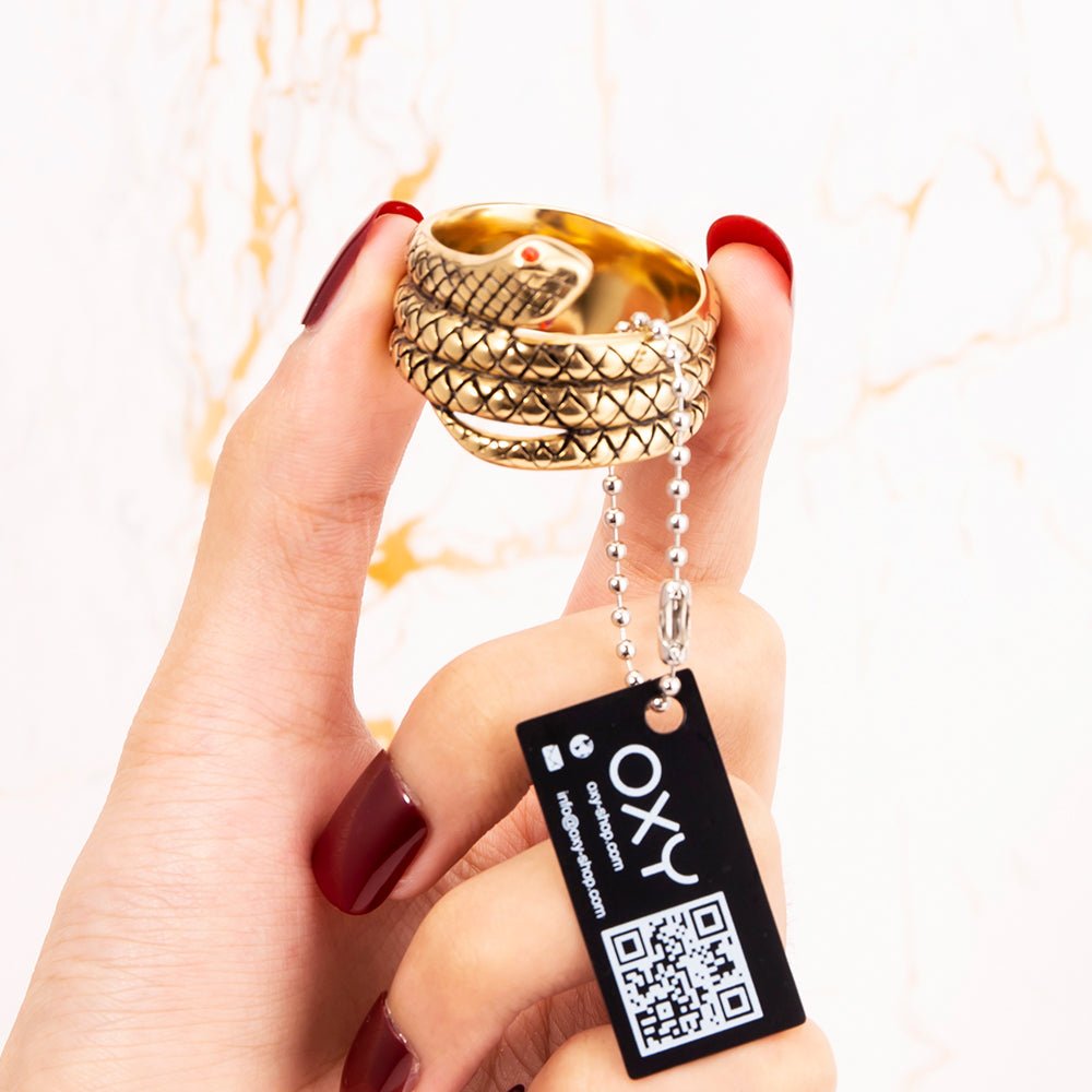 24K Cobra Glans Ring - Oxy-shop