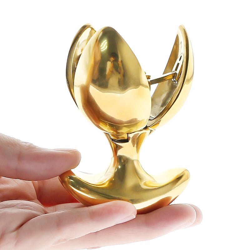 24K Gold Locking Butt Plug - Oxy-shop