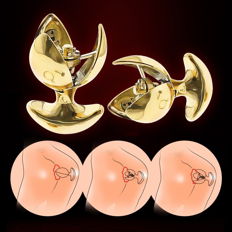 24K Gold Locking Butt Plug - Oxy-shop