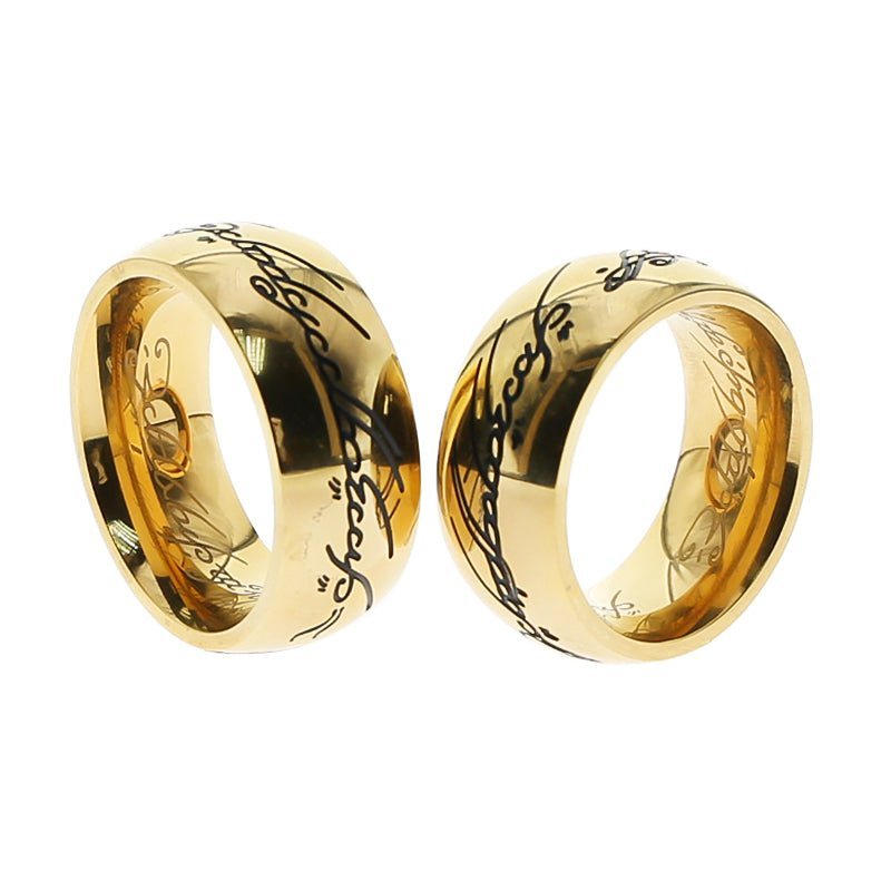 24K Gold "One to rule them all" Glans Ring - Oxy-shop