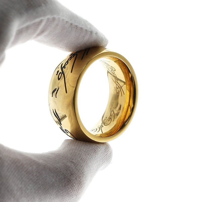 24K Gold "One to rule them all" Glans Ring - Oxy-shop