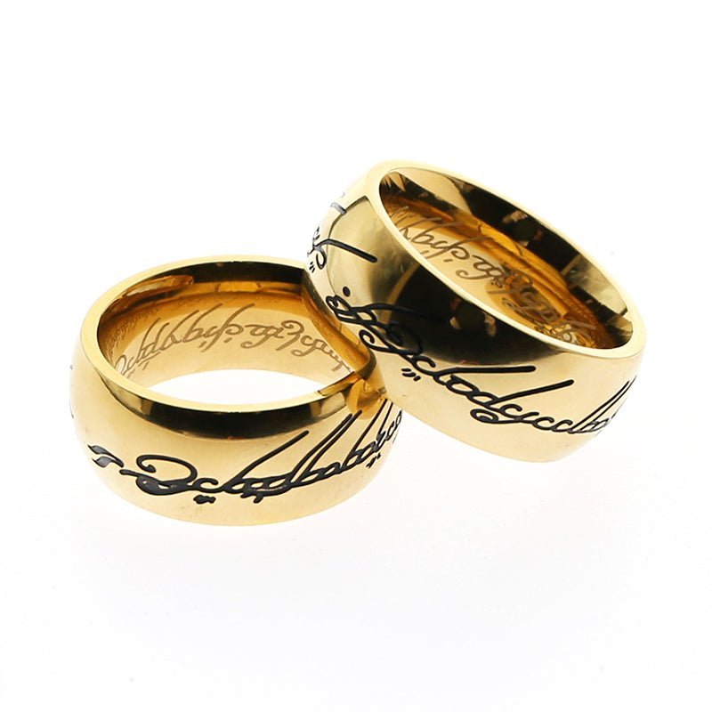 24K Gold "One to rule them all" Glans Ring - Oxy-shop