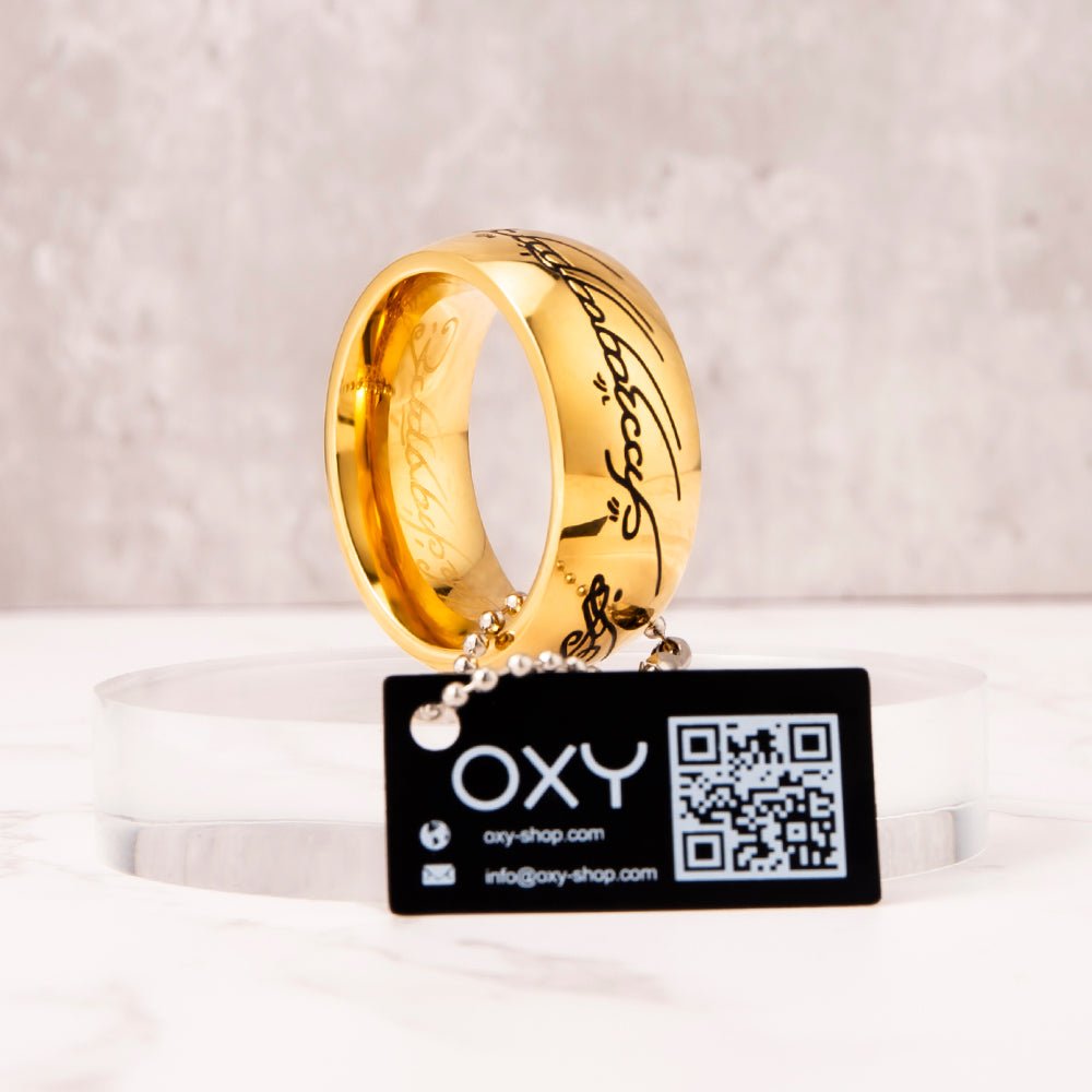 24K Gold "One to rule them all" Glans Ring - Oxy-shop