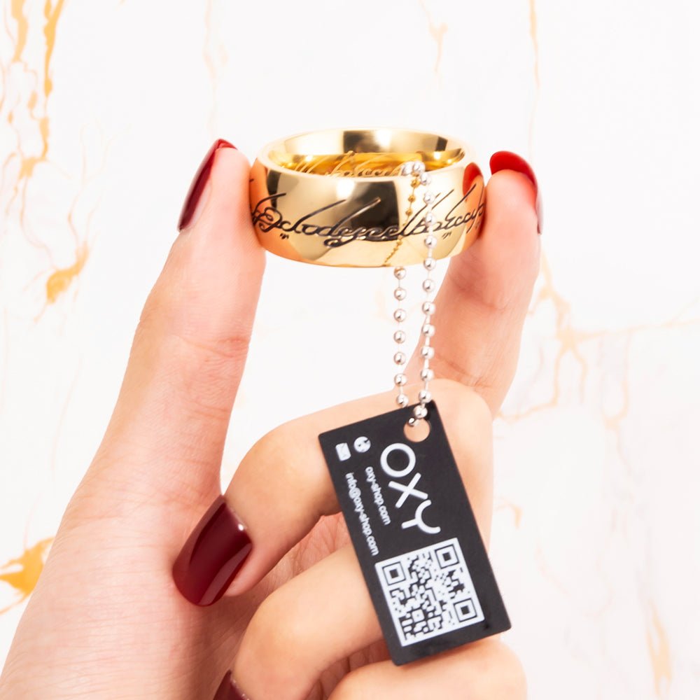 Einer, der sie alle regiert LOTR Cock Ring Gold Penisring Einer, der sie alle regiert LOTR Cock Ring Gold Penisring