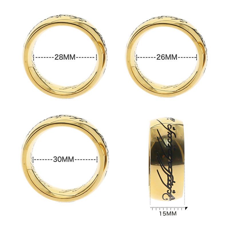 Einer, der sie alle regiert LOTR Cock Ring Gold Penisring Einer, der sie alle regiert LOTR Cock Ring Gold Penisring