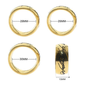 24K Gold "One to rule them all" Glans Ring - Oxy-shop