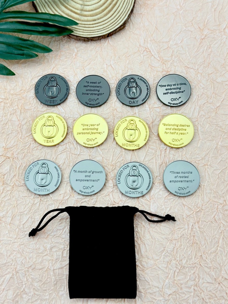 Achievement Coins / Chastity tokens (6pcs) - Oxy-shop