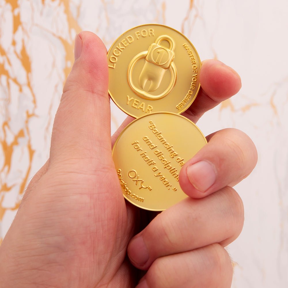 Achievement Coins / Chastity tokens (6pcs) - Oxy-shop