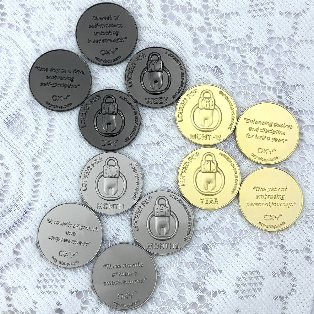 Achievement Coins / Chastity tokens (6pcs) - Oxy-shop