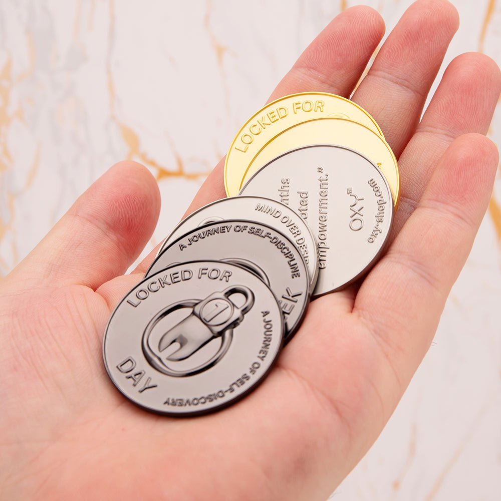 Achievement Coins / Chastity tokens (6pcs) - Oxy-shop