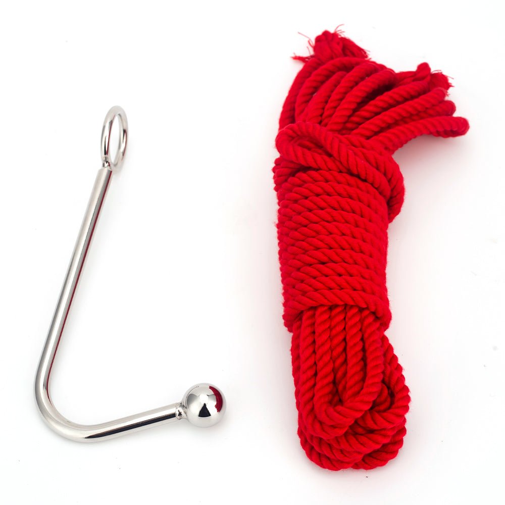 bdsm fish hook on breast Anal Hook with rope bondage set π