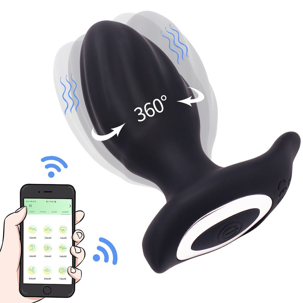 App-Controlled Anal Vibrator | 9 Modes & 360 Rotation App-Controlled Anal Vibrator | 9 Modes & 360 Rotation