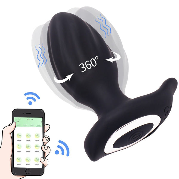 App-Controlled Anal Vibrator | 9 Modes & 360 Rotation App-Controlled Anal Vibrator | 9 Modes & 360 Rotation