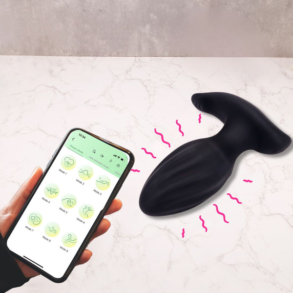 App-Controlled Anal Vibrator | 9 Modes & 360 Rotation