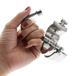 Ball Barrel Divided Scrotum Stretcher / CBT Play - Oxy-shop