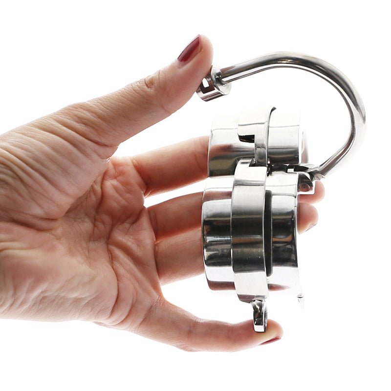 Ball Barrel Divided Scrotum Stretcher / CBT Play - Oxy-shop