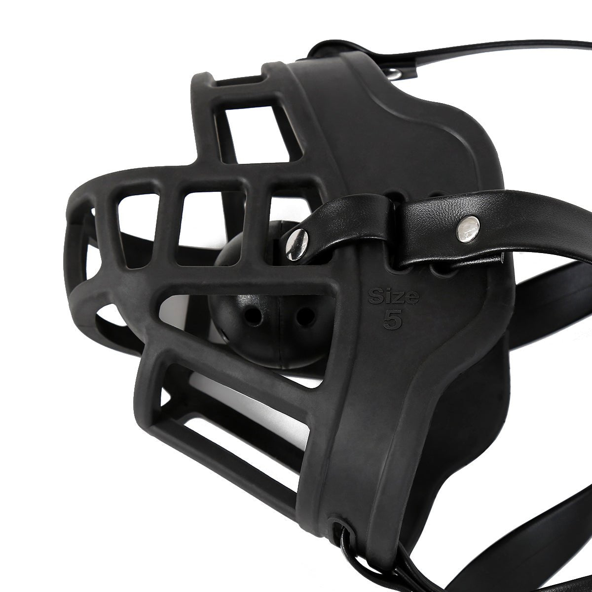 BDSM dog Muzzle harness with ball gag - Oxy-shop