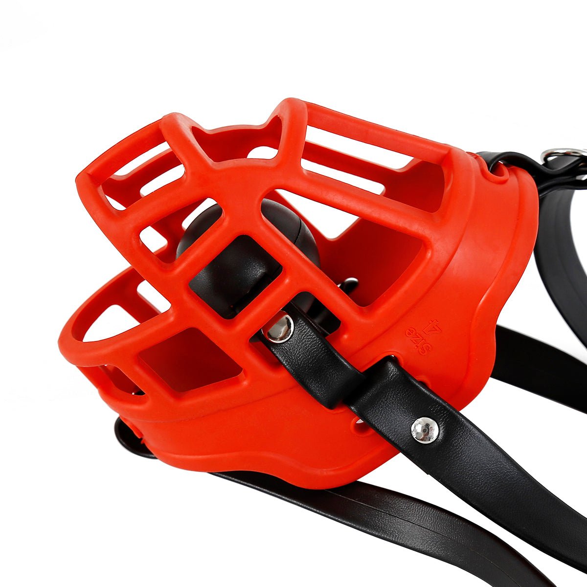 BDSM dog Muzzle harness with ball gag - Oxy-shop