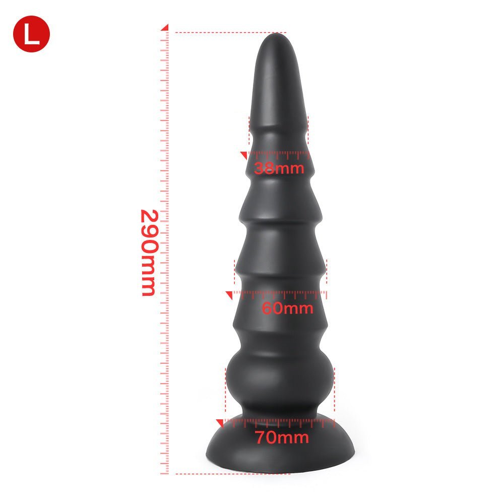 Bit by bit to a stretched butthole - Silicone Anal plug - Oxy-shop