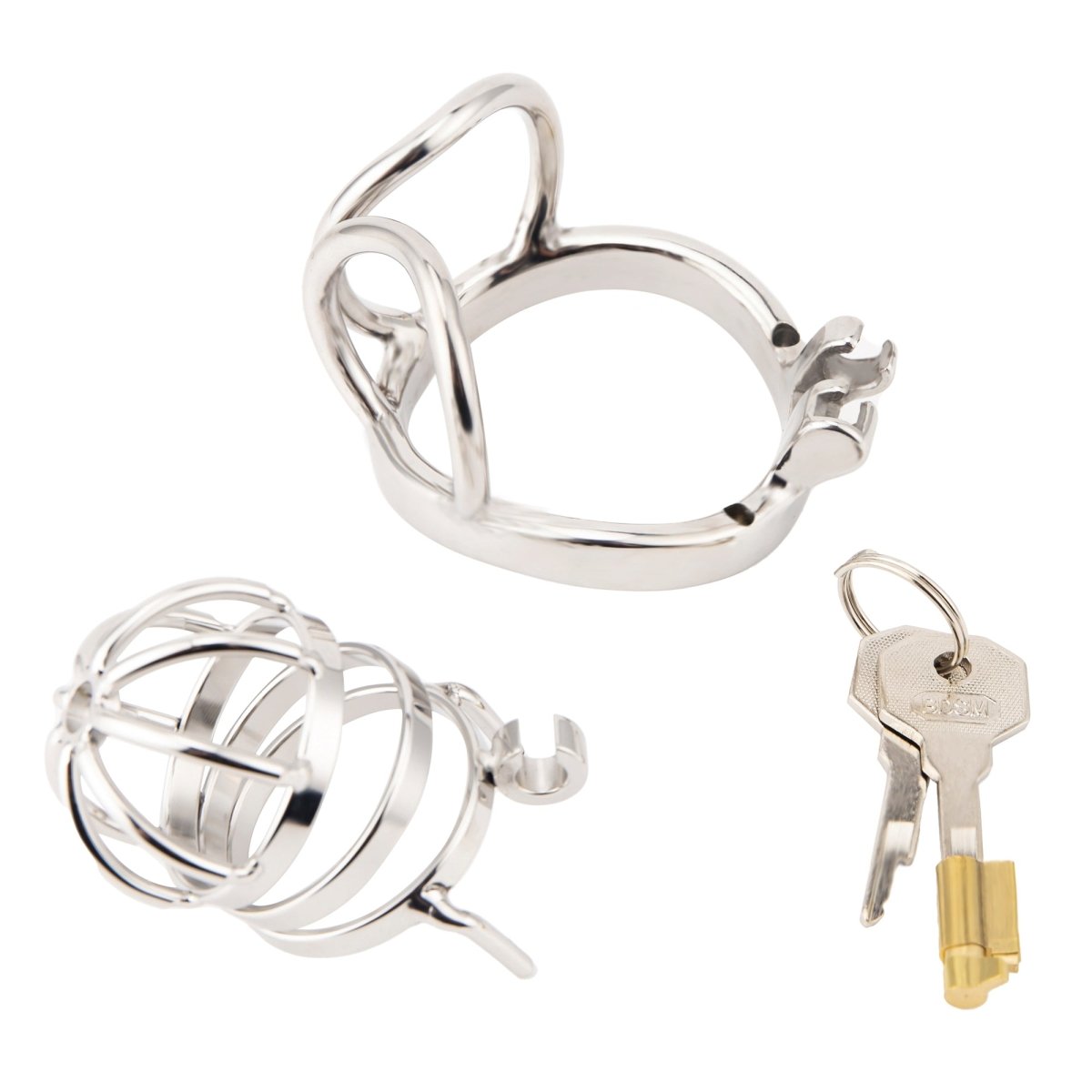 CH09-V2 - Steel Chastity with Balls Support - Oxy-shop