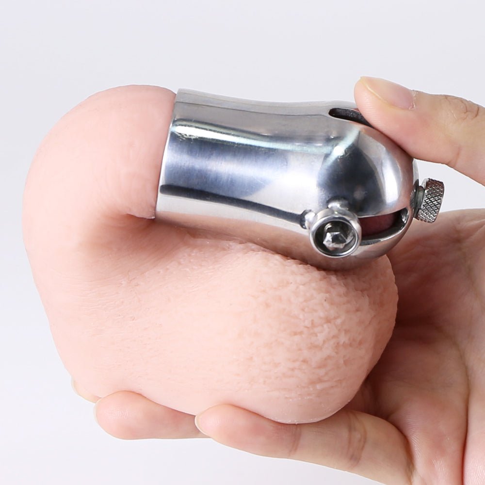 CH38 - PA Chastity cage / Titanium Plug and Bolt - Oxy-shop