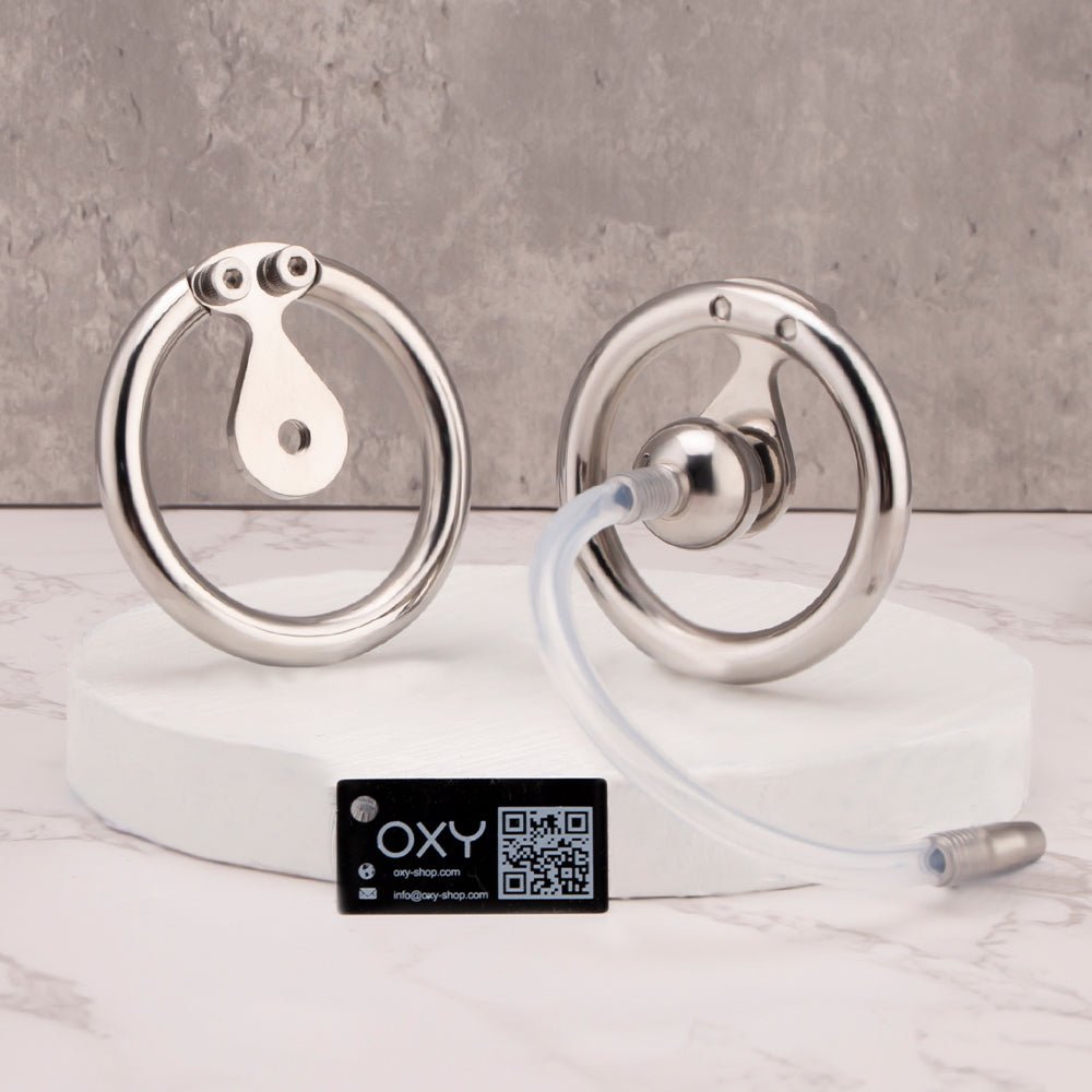 CH47 - Negative Chastity Cage with Catheter - Oxy-shop