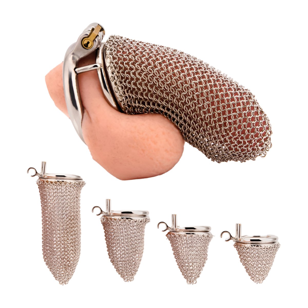CH50 - Lancelot Chastity Cage - Mesh Cock Cage - Oxy-shop