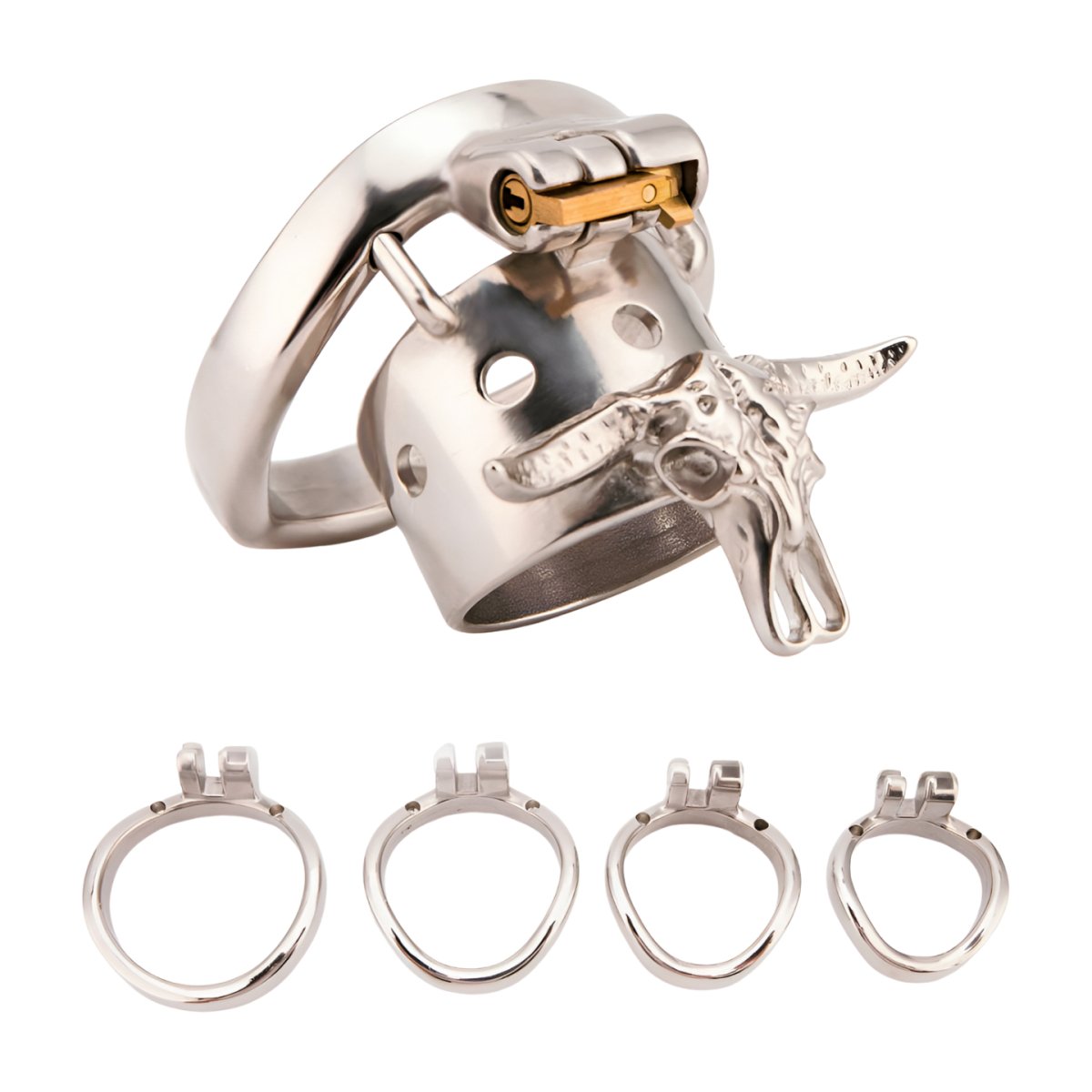 CH52 - Bull Chastity Cage - Open Ended Cock Cage - Oxy-shop