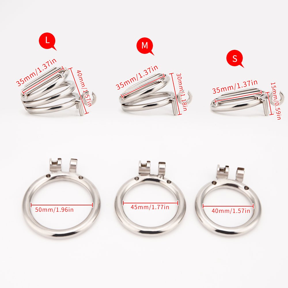 CH53 - Mini Jail Bars Chastity Cage - Cock Prison - Oxy-shop