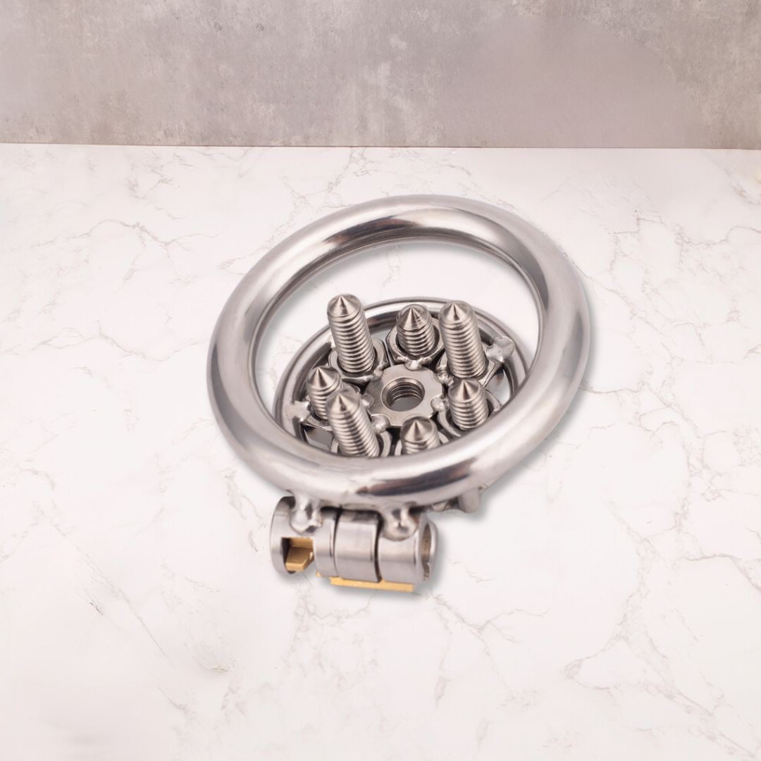 CH55 - Flat Spiked Chastity - Pierce my Clit - Oxy-shop