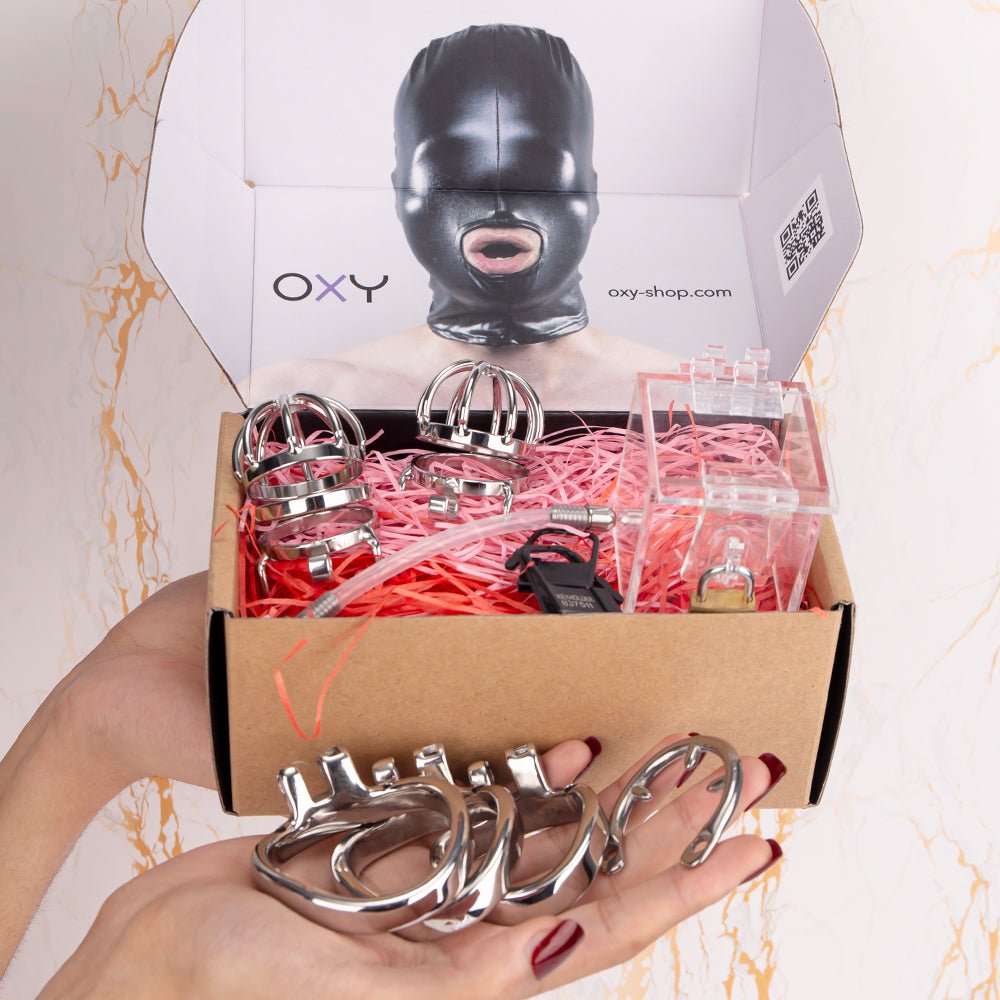 Chastity Discovery Set - Locked in Steel - Oxy-shop