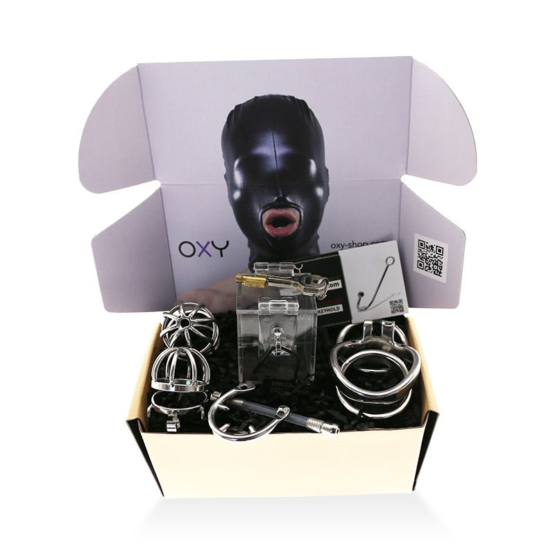 Chastity Discovery Set - Locked in Steel - Oxy-shop